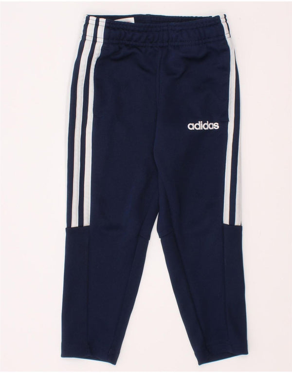 Adidas Boys Climalite Tracksuit Trousers 2-3 Years  Navy Blue Polyester