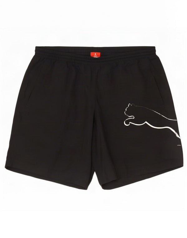 Puma Mens Graphic Sport Shorts Large Black