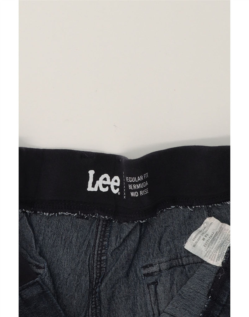 LEE Womens Mid Rise Regular Denim Bermuda Shorts US 14 XL W36  Black Vintage Lee and Second-Hand Lee from Messina Hembry 