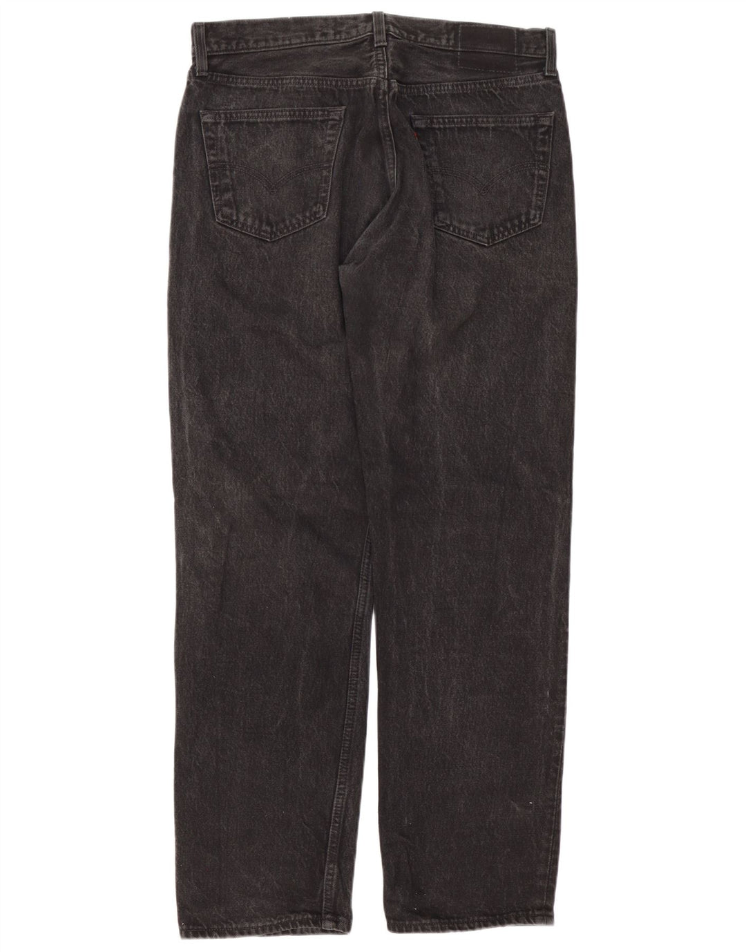 Levi's Mens Straight Jeans W36 L32 Black Cotton