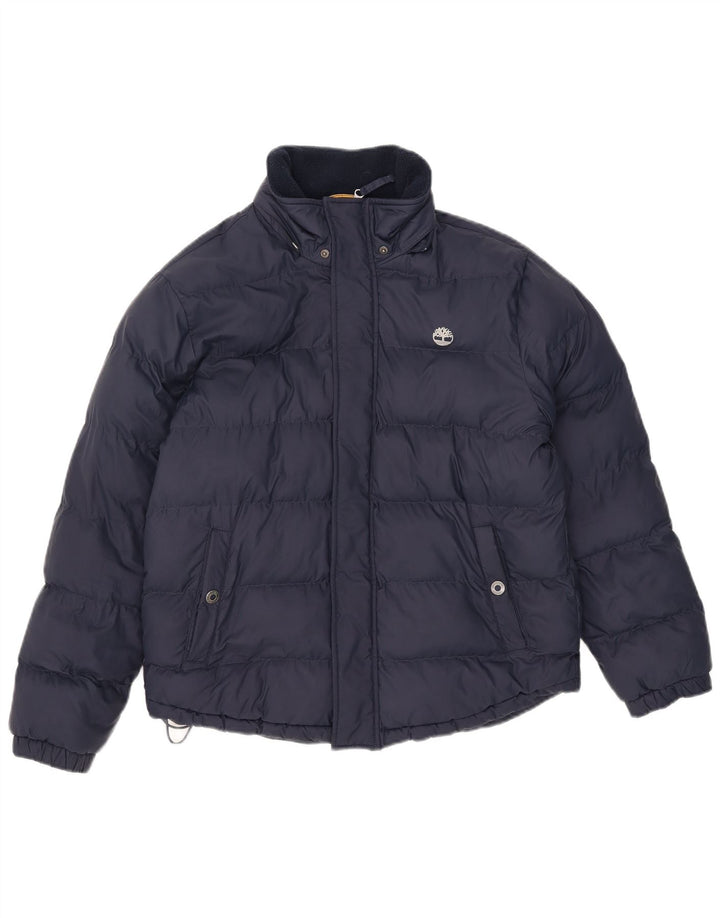 Timberland Boys Padded Jacket 13-14 Years Small Navy Blue Polyester