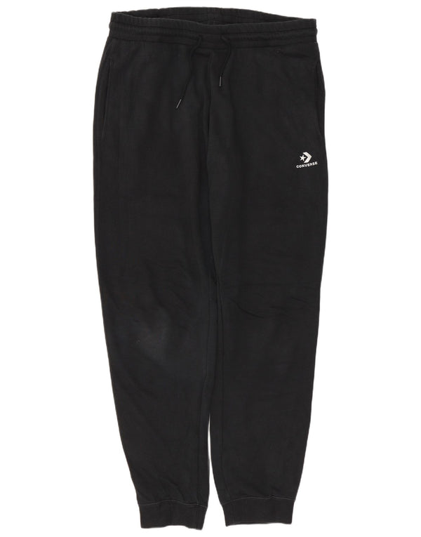 Converse Womens Tracksuit Trousers Joggers UK 14 Large  Black Cotton