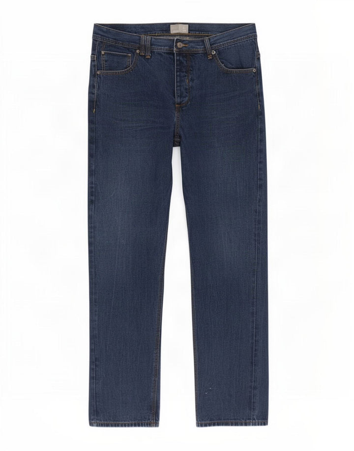 Bench Mens Straight Jeans W38 L32 Blue Cotton