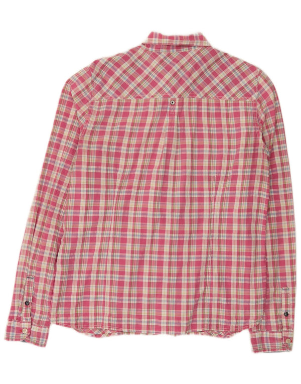 Tommy Hilfiger Womens Shirt UK 18 XL Pink Check Cotton