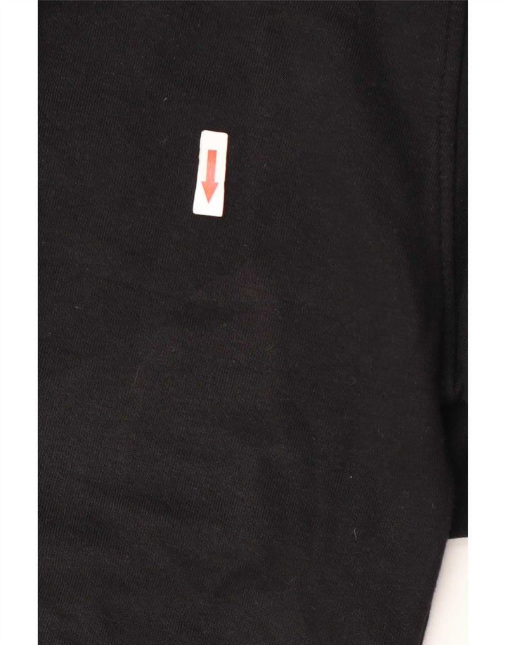 Zara Womens Roll Neck Jumper Sweater UK 14 Medium Black Cotton