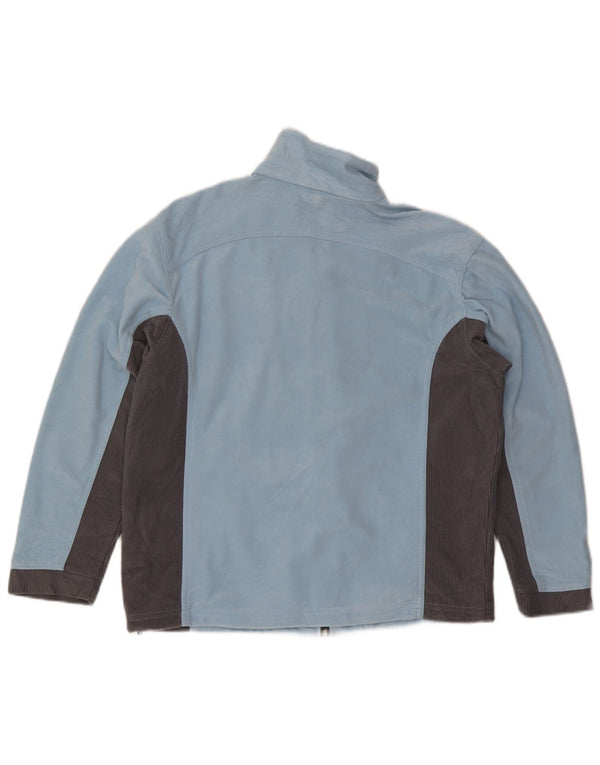 Lotto Womens Oversized Tracksuit Top Jacket UK 10 Small Blue Colourblock