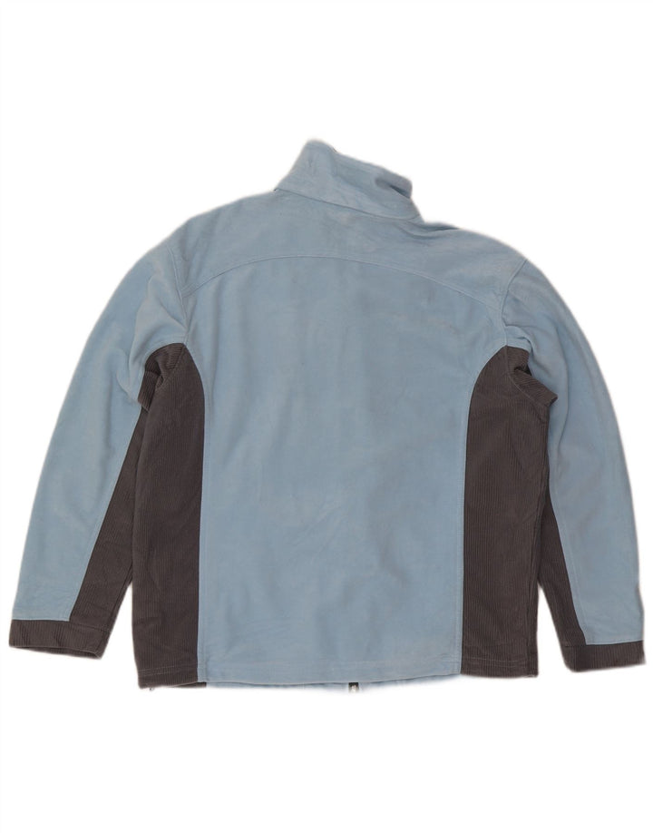 Lotto Womens Oversized Tracksuit Top Jacket UK 10 Small Blue Colourblock