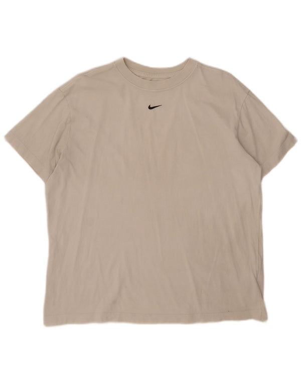 Nike Mens Loose Fit T-Shirt Top Medium Off White Cotton