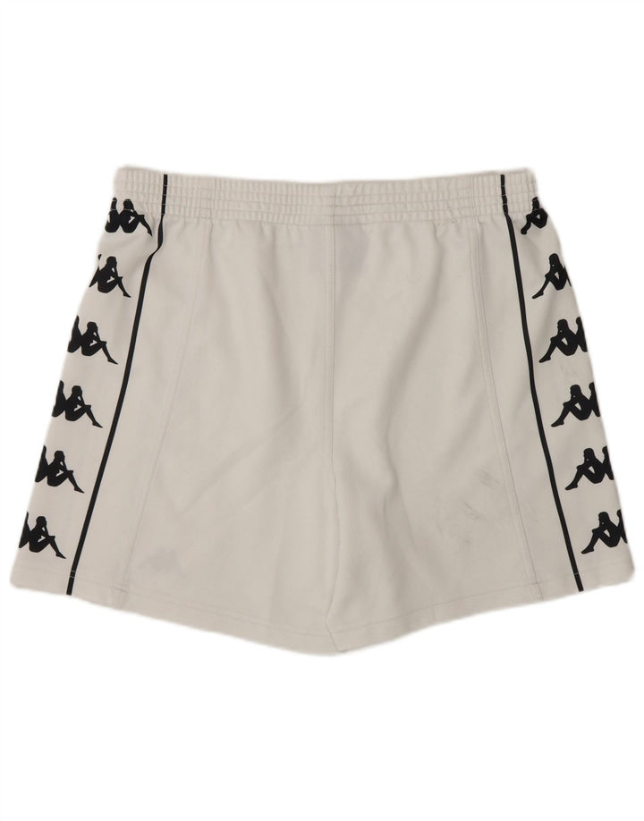 Kappa Mens Graphic Sport Shorts Large  White Polyester