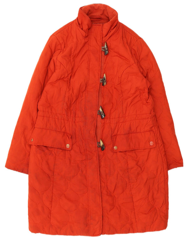 Marks & Spencer Womens Per Una Duffle Windbreaker Coat UK 16 Large Orange