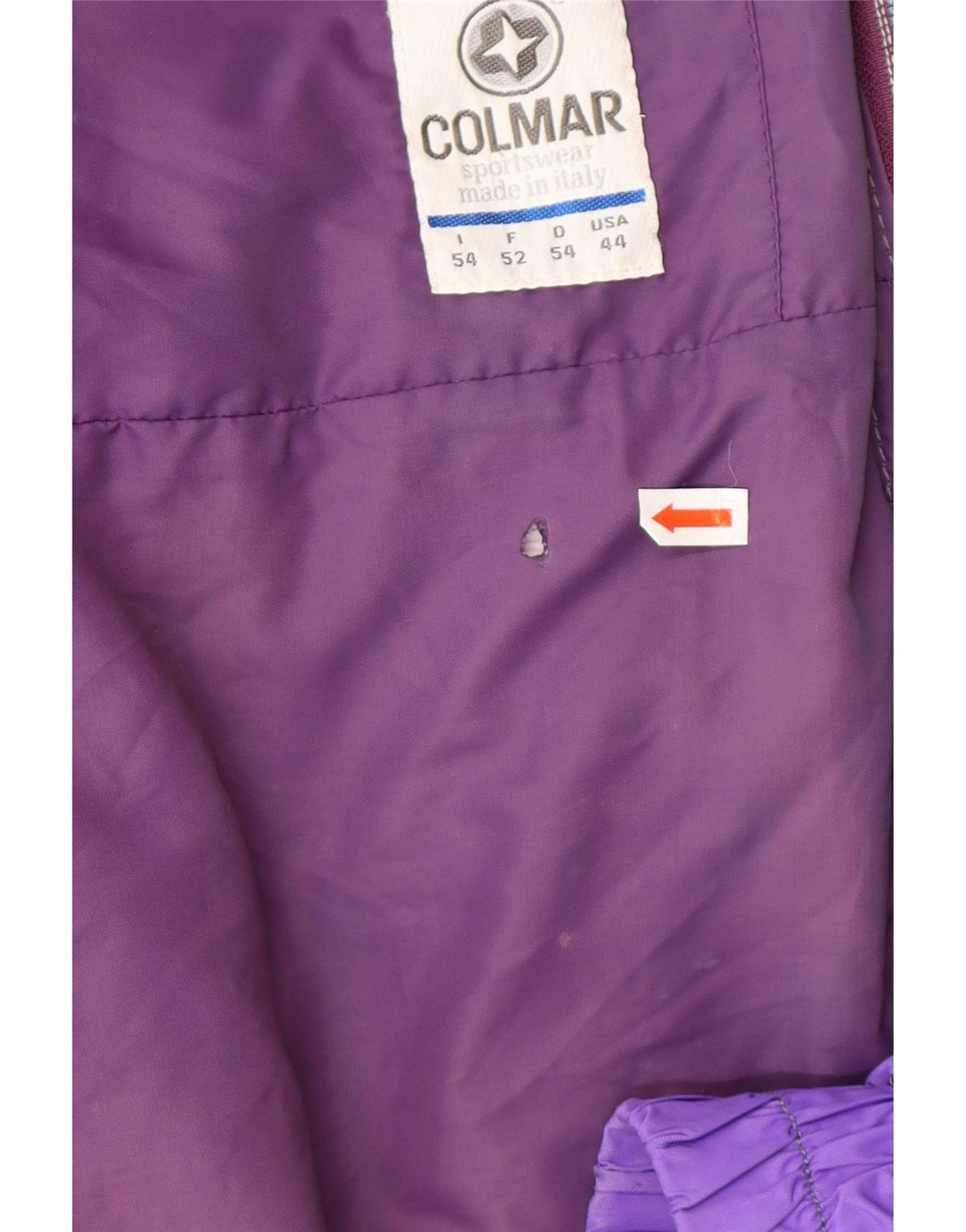 COLMAR Mens Ski Jacket EU 52 Large Purple Colourblock