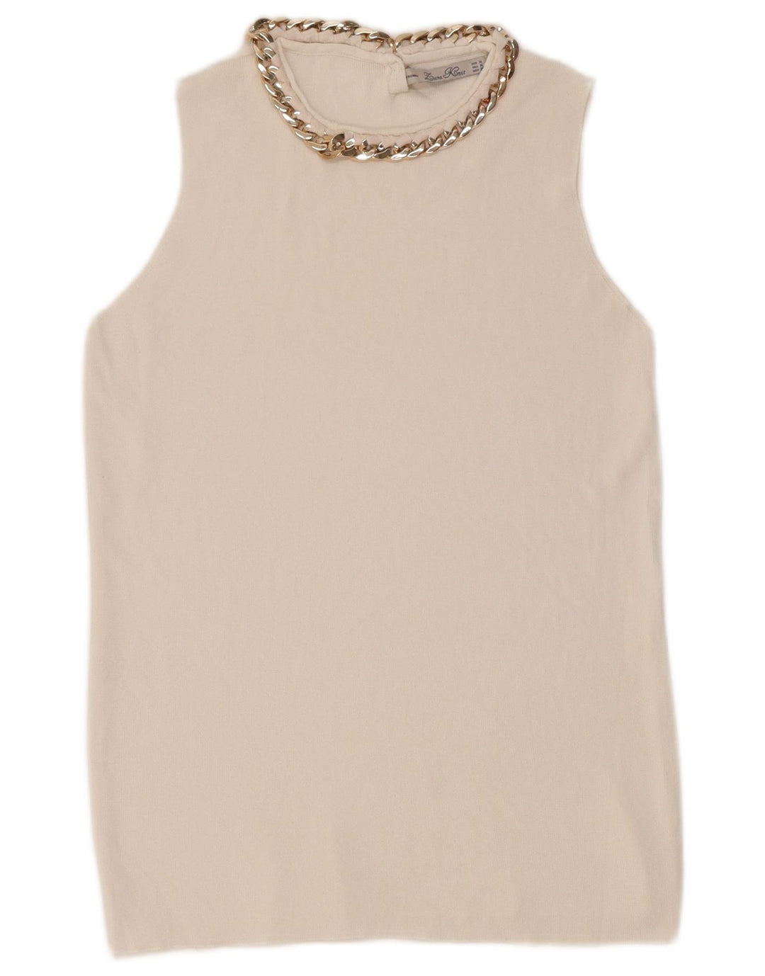 Zara Womens Vest Top UK 12 Medium White