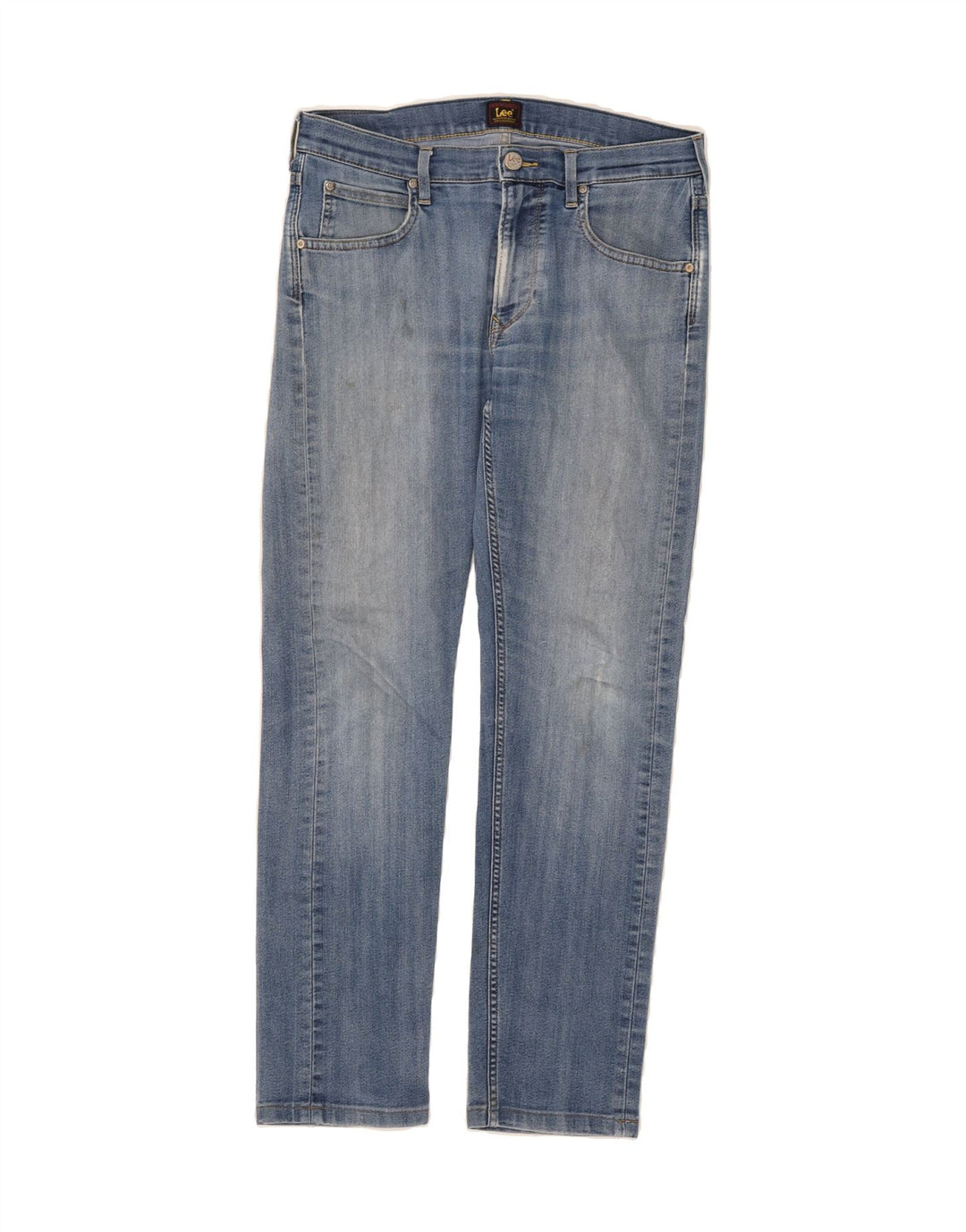 LEE Womens Daren Zip Fly Straight Jeans W32 L29 Blue Cotton Vintage Lee and Second-Hand Lee from Messina Hembry 