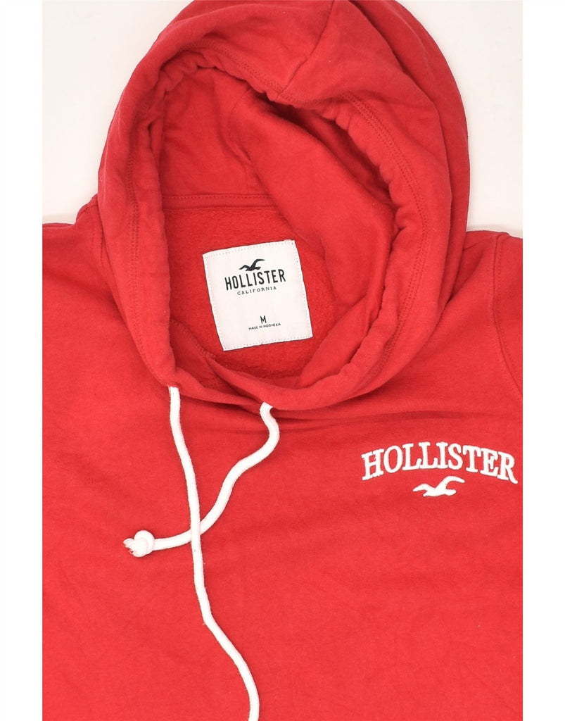 HOLLISTER Womens Graphic Hoodie Jumper UK 14 Medium Red Cotton | Vintage Hollister | Thrift | Second-Hand Hollister | Used Clothing | Messina Hembry 
