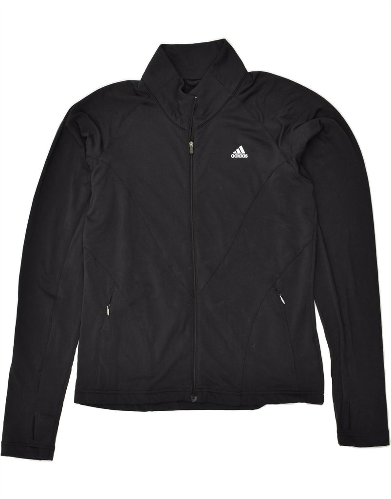 ADIDAS Womens Tracksuit Top Jacket UK 18 XL  Black Polyester | Vintage Adidas | Thrift | Second-Hand Adidas | Used Clothing | Messina Hembry 