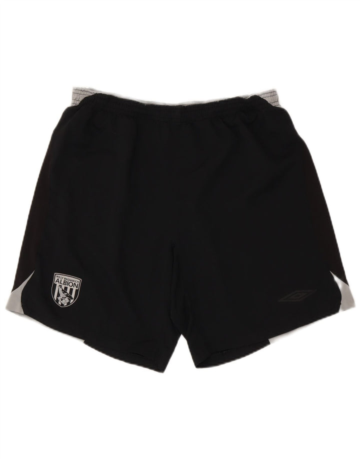 Umbro Mens Graphic Sport Shorts XL Black Colourblock Polyester