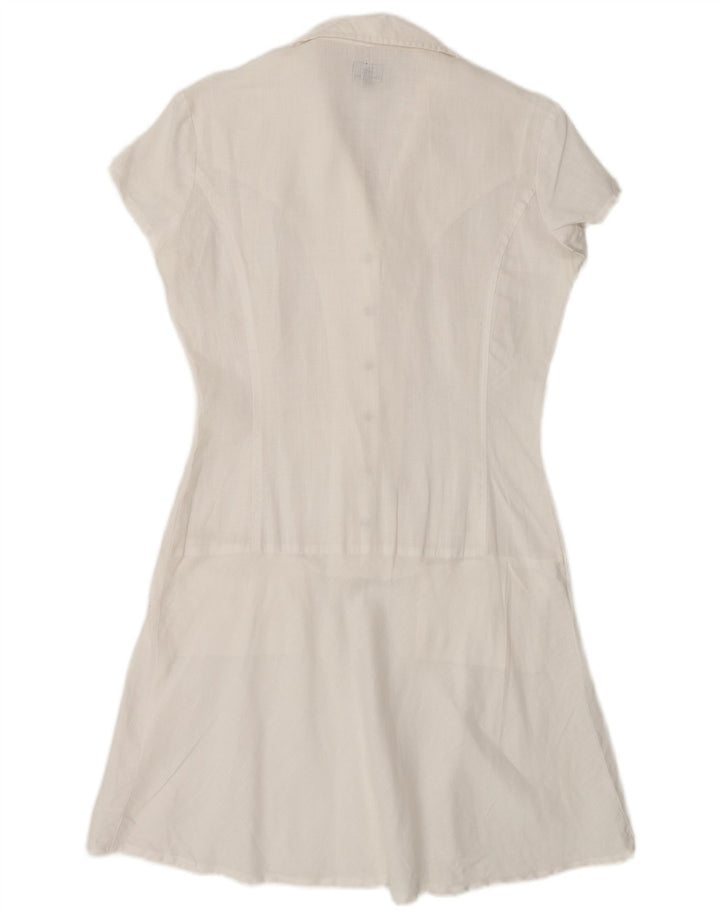 Calvin Klein Jeans Womens A-Line Dress UK 14 Medium White