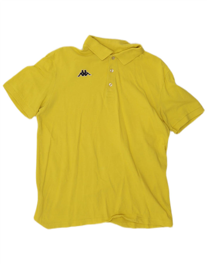 KAPPA Mens Polo Shirt XL Yellow