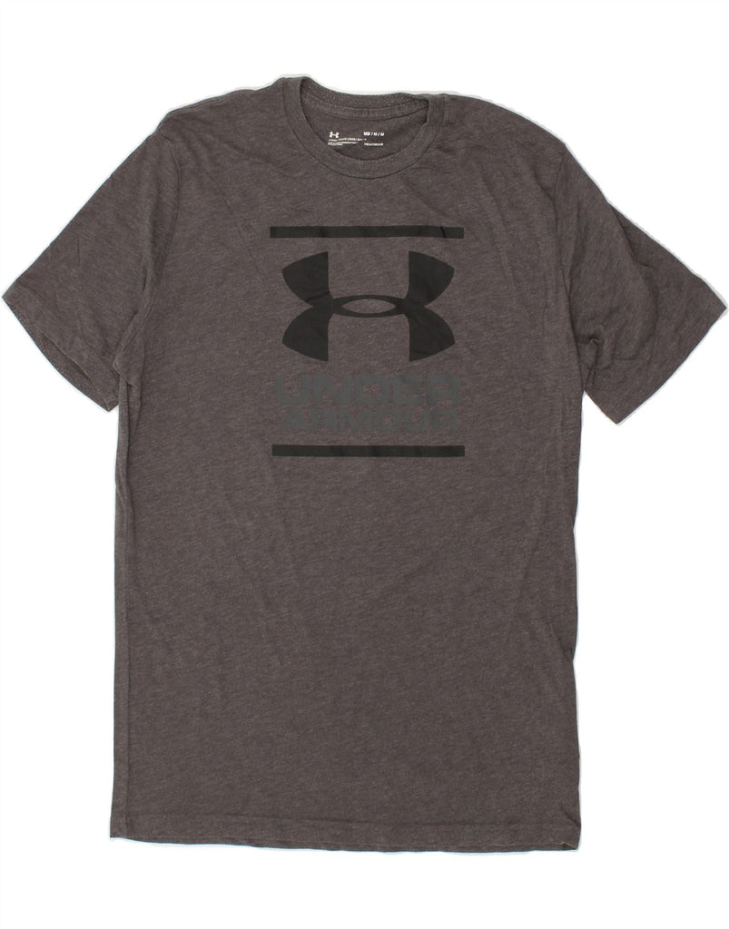UNDER ARMOUR Mens Graphic T-Shirt Top Medium Grey | Vintage Under Armour | Thrift | Second-Hand Under Armour | Used Clothing | Messina Hembry 
