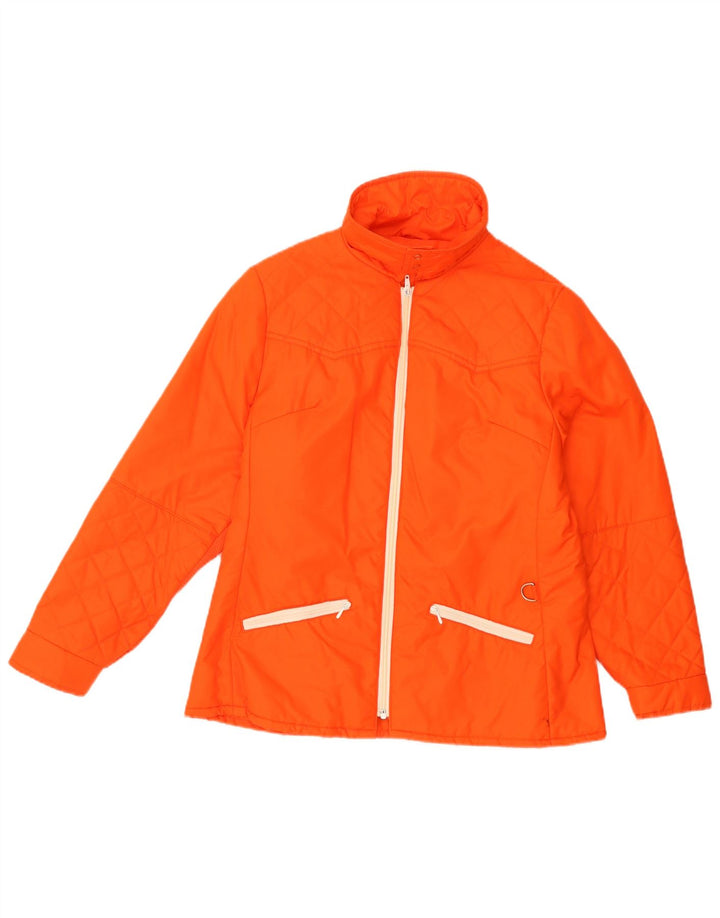 Vintage Mens Quilted Jacket UK 36 Small Orange