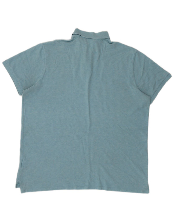 Ralph Lauren Mens Custom Slim Fit Polo Shirt 2XL Blue Cotton