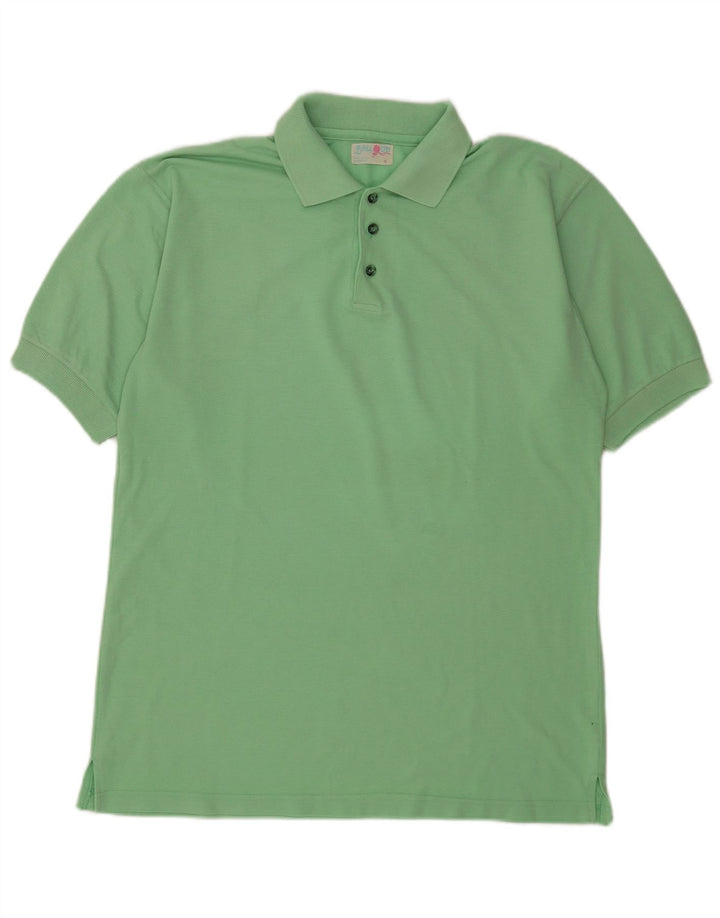 Balloon Mens Polo Shirt XL Green Cotton