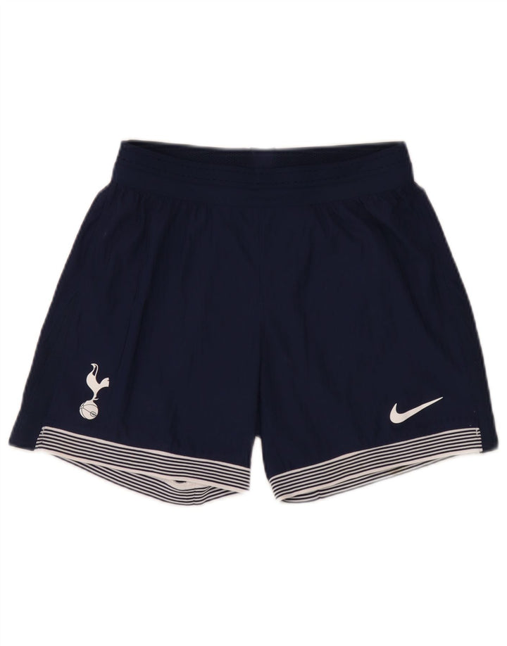 Nike Mens Tottenham Hotspur Sport Shorts Small Navy Blue Striped Polyester
