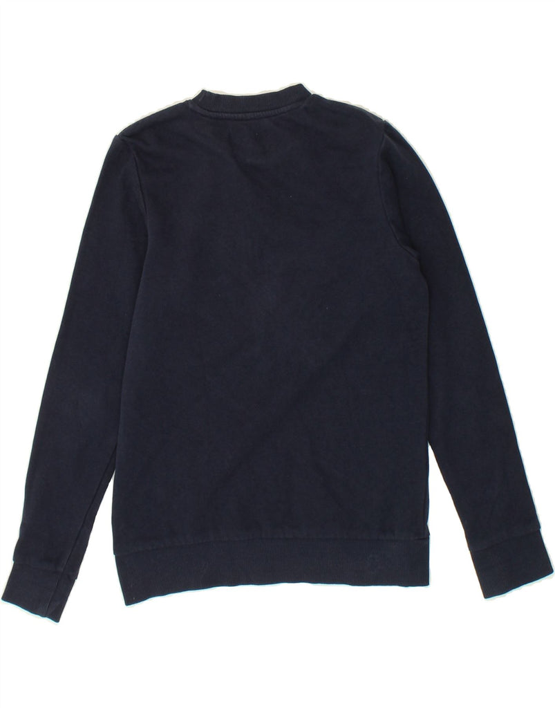 JACK & JONES Boys Graphic Sweatshirt Jumper 11-12 Years Navy Blue Cotton | Vintage Jack & Jones | Thrift | Second-Hand Jack & Jones | Used Clothing | Messina Hembry 