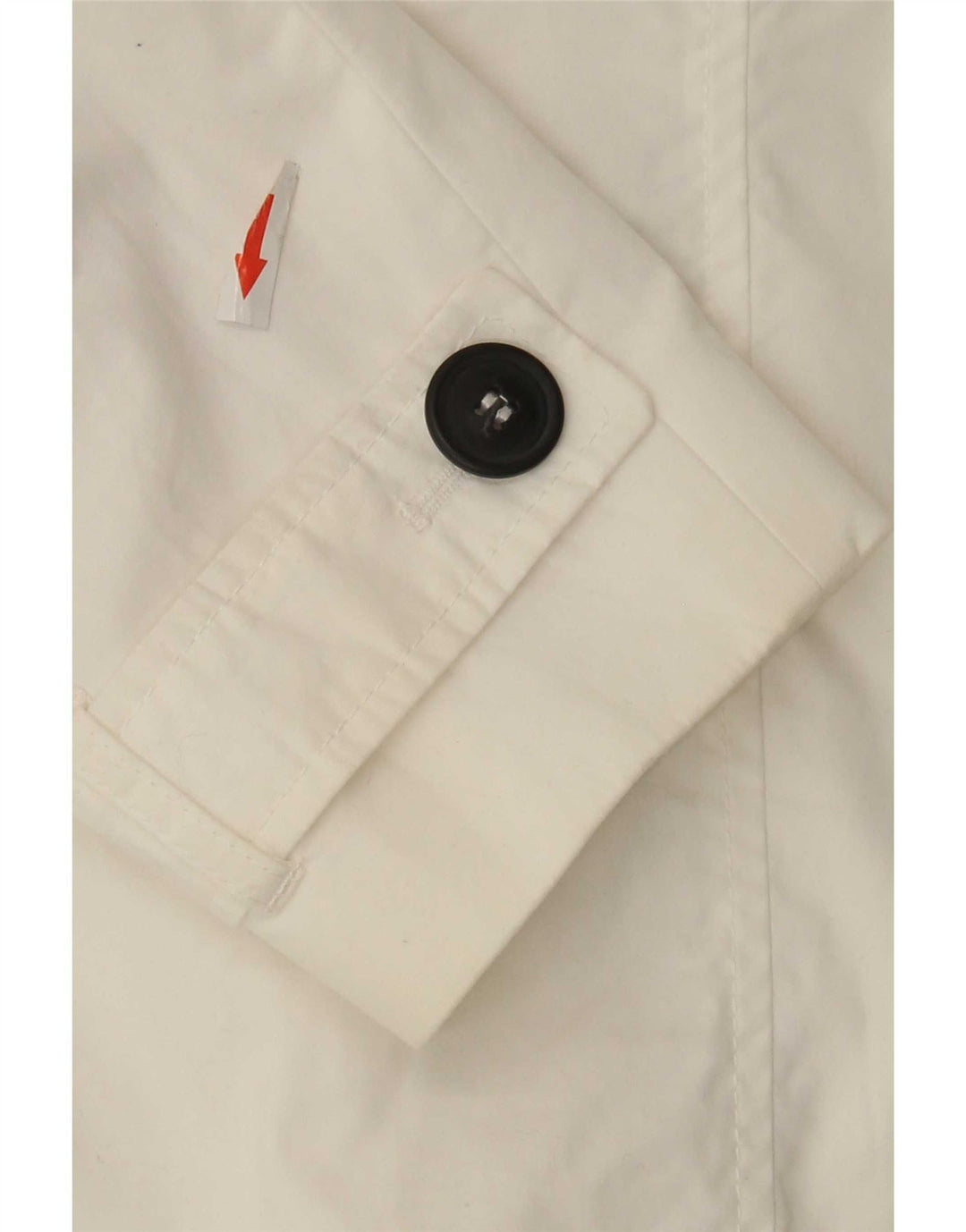 Marks & Spencer Womens Short Trench Coat UK 16 Large White Cotton