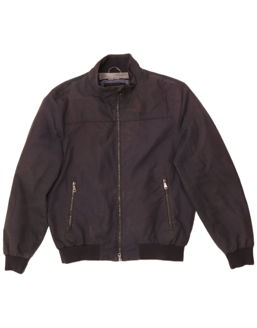 Geox Mens Respira Bomber Jacket UK 40 Large Black Polyester