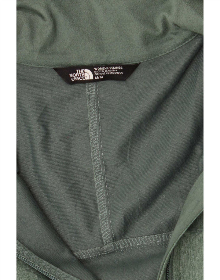 The North Face Womens Tracksuit Top Jacket UK 14 Medium Green Polyester