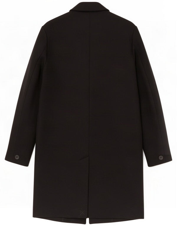 Zara Mens Overcoat UK 34 XS Black Polyester