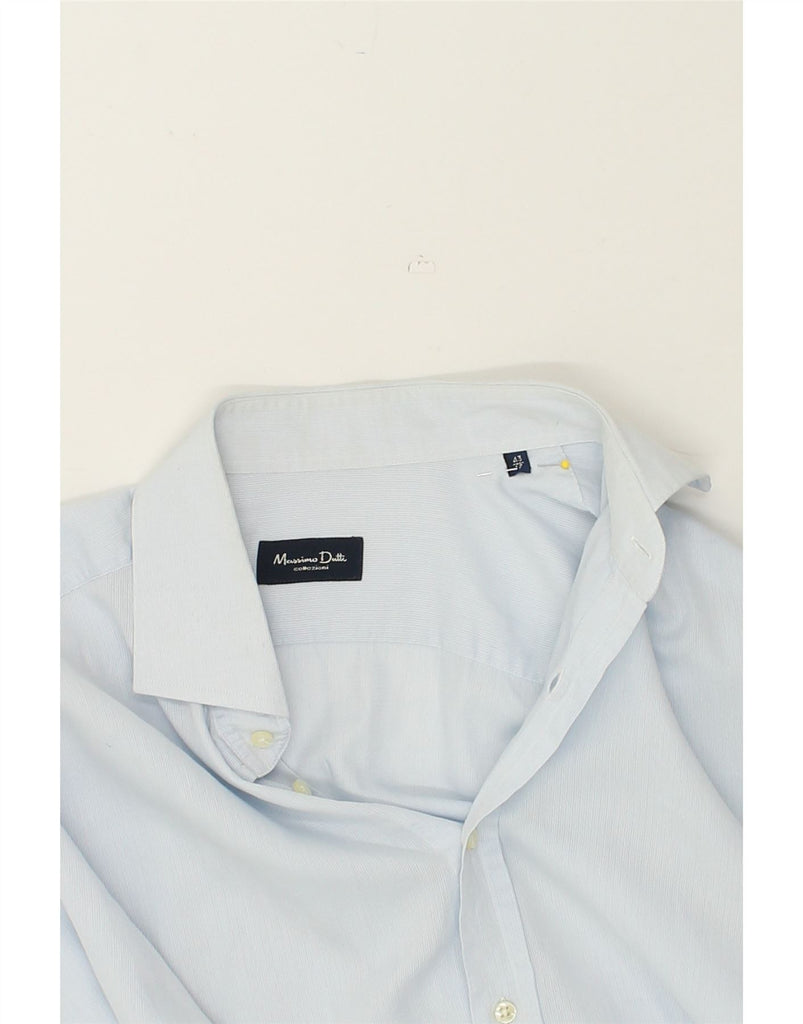 MASSIMO DUTTI Mens Shirt Size 43 Large Blue Cotton | Vintage Massimo Dutti | Thrift | Second-Hand Massimo Dutti | Used Clothing | Messina Hembry 