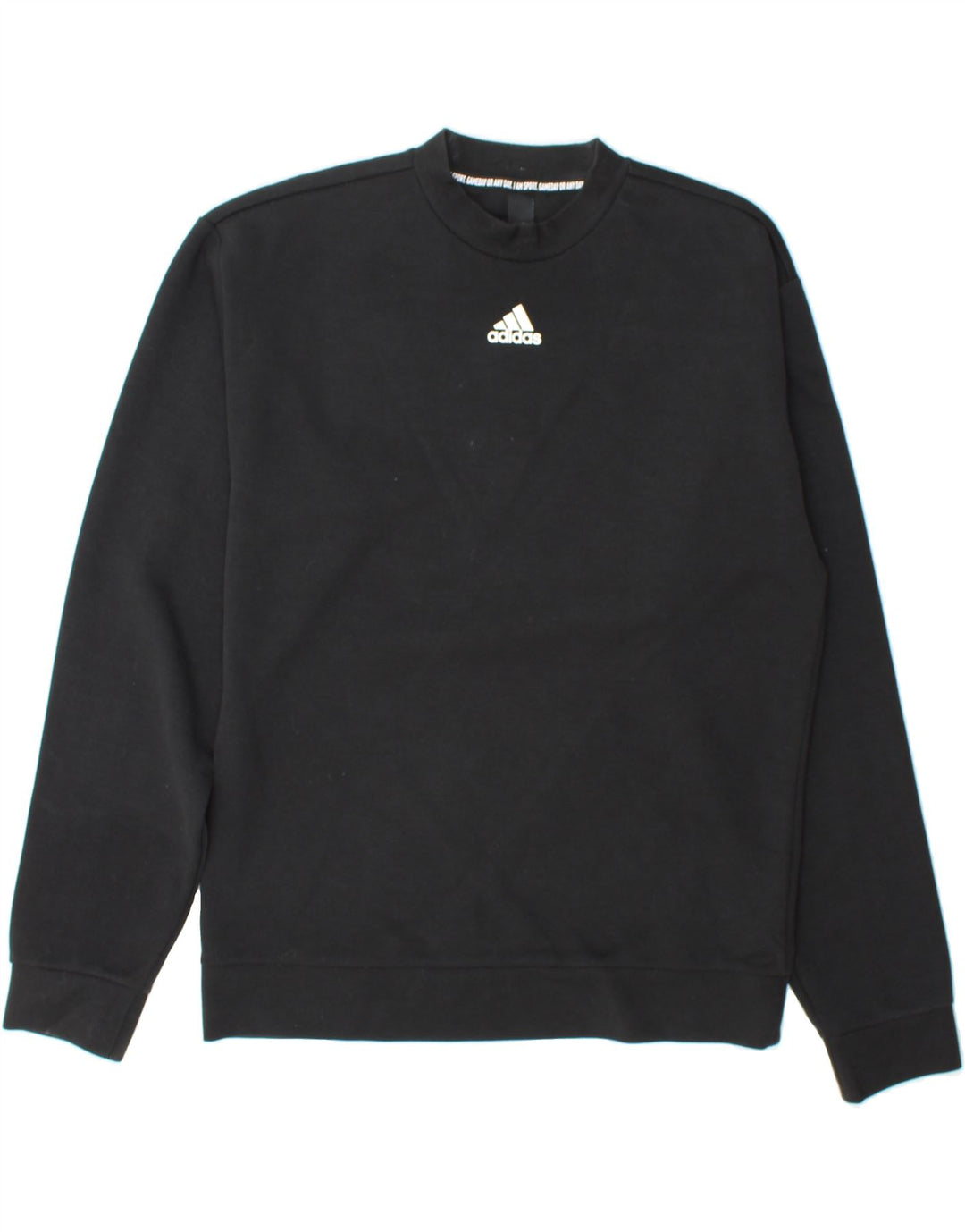 ADIDAS Mens Sweatshirt Jumper Small Black Cotton Vintage Adidas and Second-Hand Adidas from Messina Hembry 