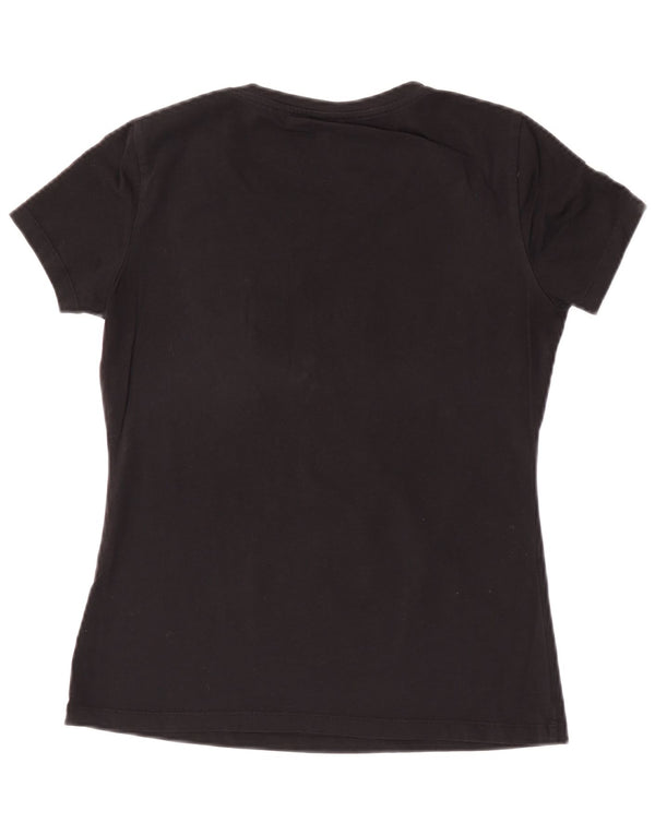 Liu Jo Womens Graphic T-Shirt Top UK 12 Medium Black