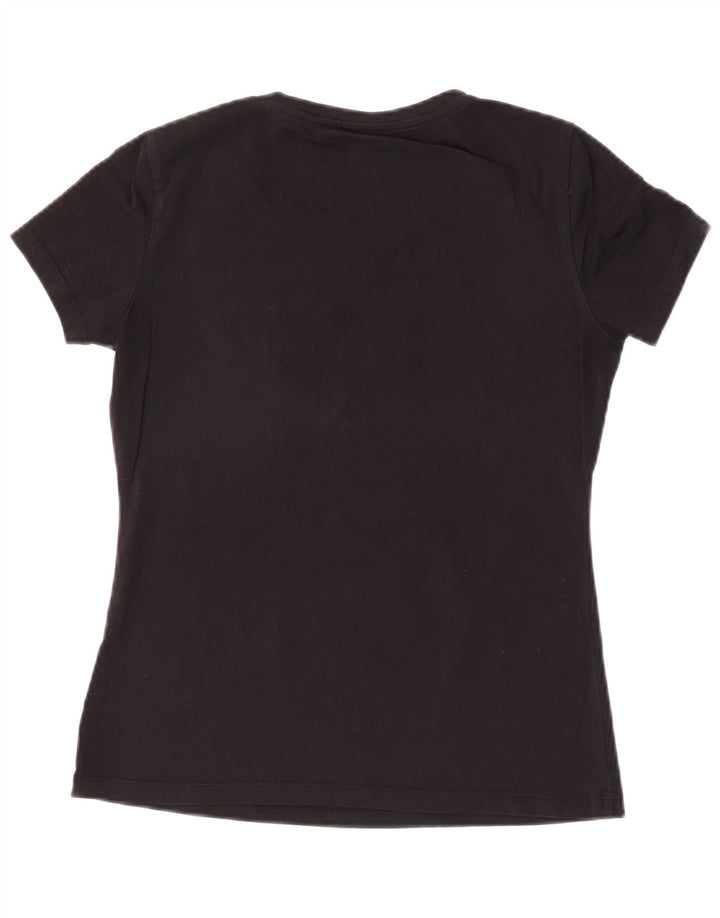Liu Jo Womens Graphic T-Shirt Top UK 12 Medium Black