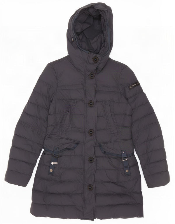 PEUTEREY Womens Hooded Padded Coat IT 42 Medium Navy Blue