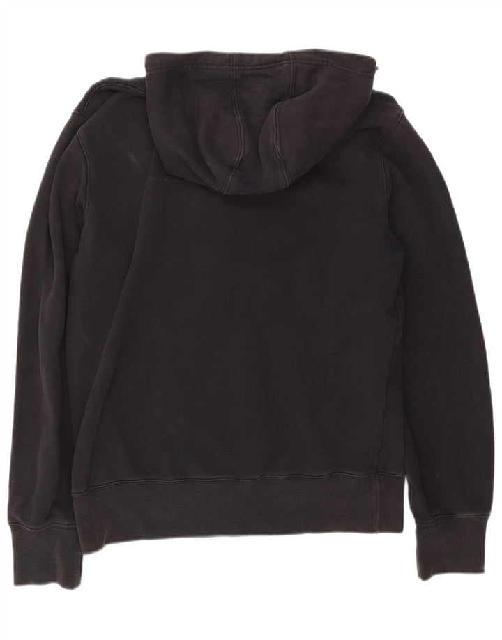Champion Mens Graphic Hoodie Jumper Medium Black Cotton