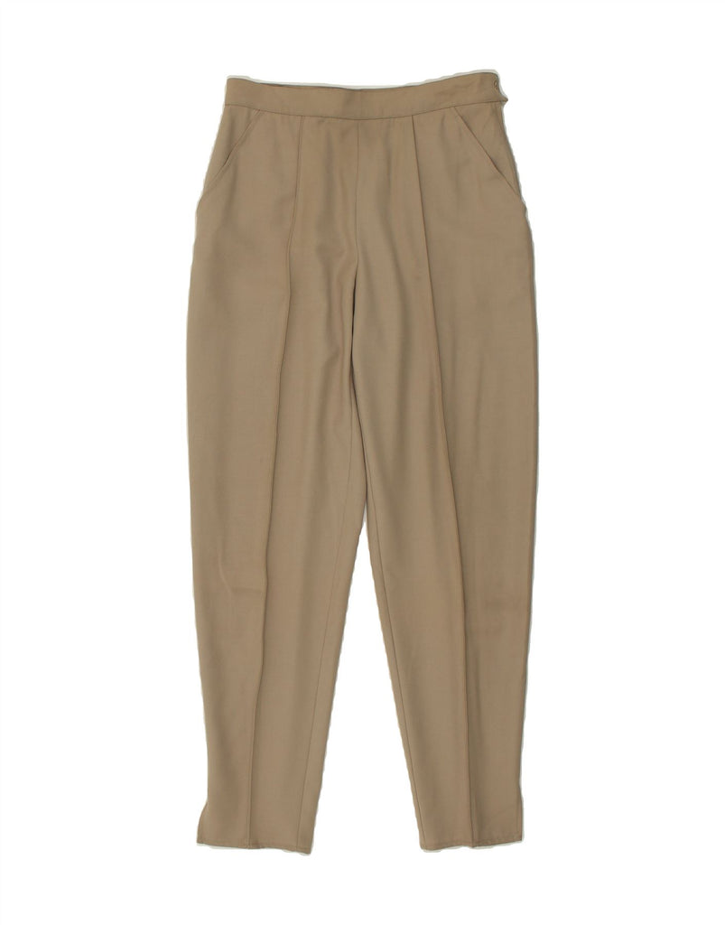 I BLUES Womens High Waist Tapered Chino Trousers IT 46 Large W30 L29 Beige Vintage i Blues and Second-Hand i Blues from Messina Hembry 