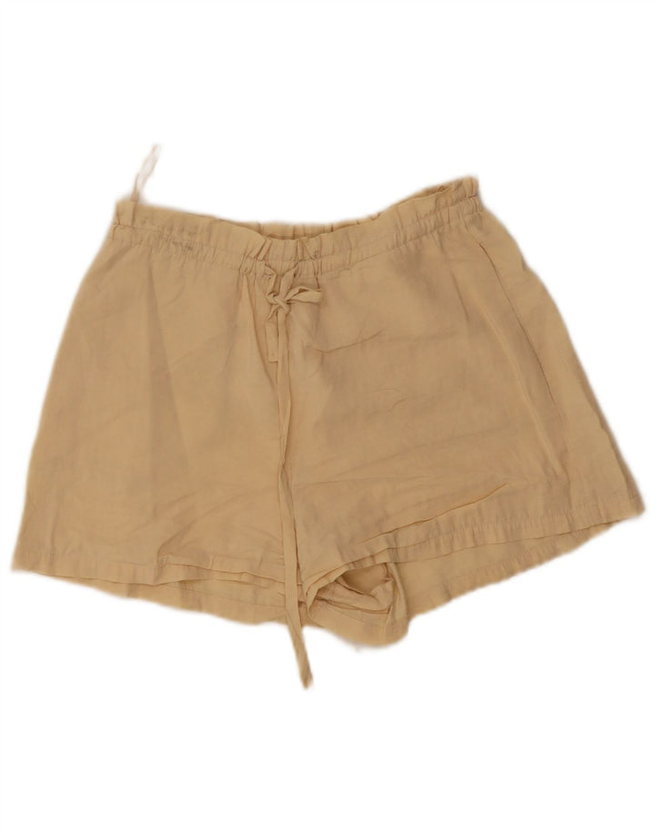 Zara Womens Hot Pants UK 4 XS W24 Beige Modal