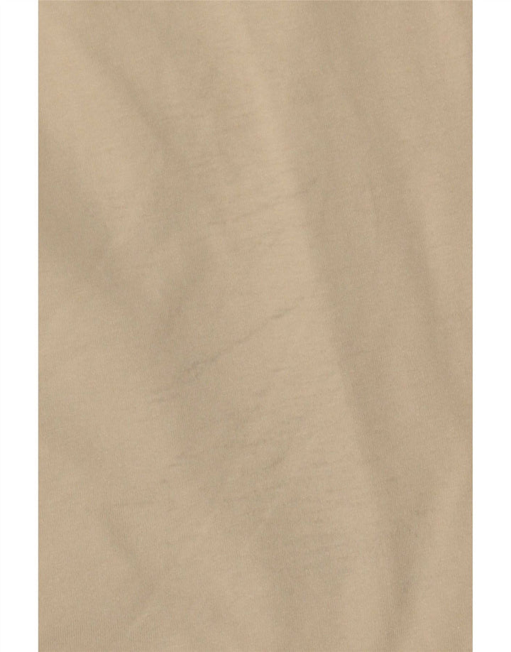 Richmond Mens Graphic Top Long Sleeve Medium Beige Cotton