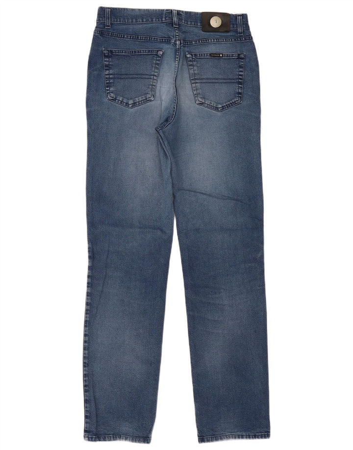 TRUSSARDI Mens Straight Jeans W33 L33 Blue Cotton