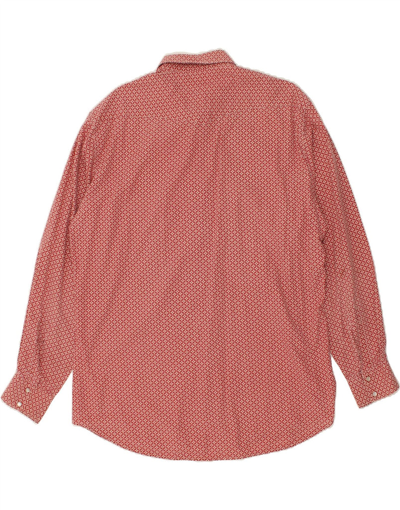 SISLEY Mens Elegance Relaxed Fit Shirt Medium Red Floral Cotton | Vintage Sisley | Thrift | Second-Hand Sisley | Used Clothing | Messina Hembry 