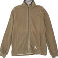 CHAMPION Womens Easy Fit Tracksuit Top Jacket UK 14 Medium Khaki Cotton Vintage Champion and Second-Hand Champion from Messina Hembry 