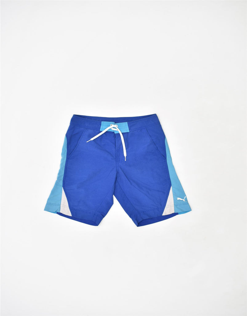 PUMA Mens Graphic Swimming Shorts XS Blue | Vintage | Thrift | Second-Hand | Used Clothing | Messina Hembry 