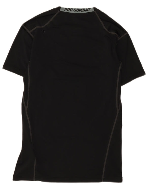 Nike Womens Dri Fit Graphic T-Shirt Top UK 16 Large Black Polyester