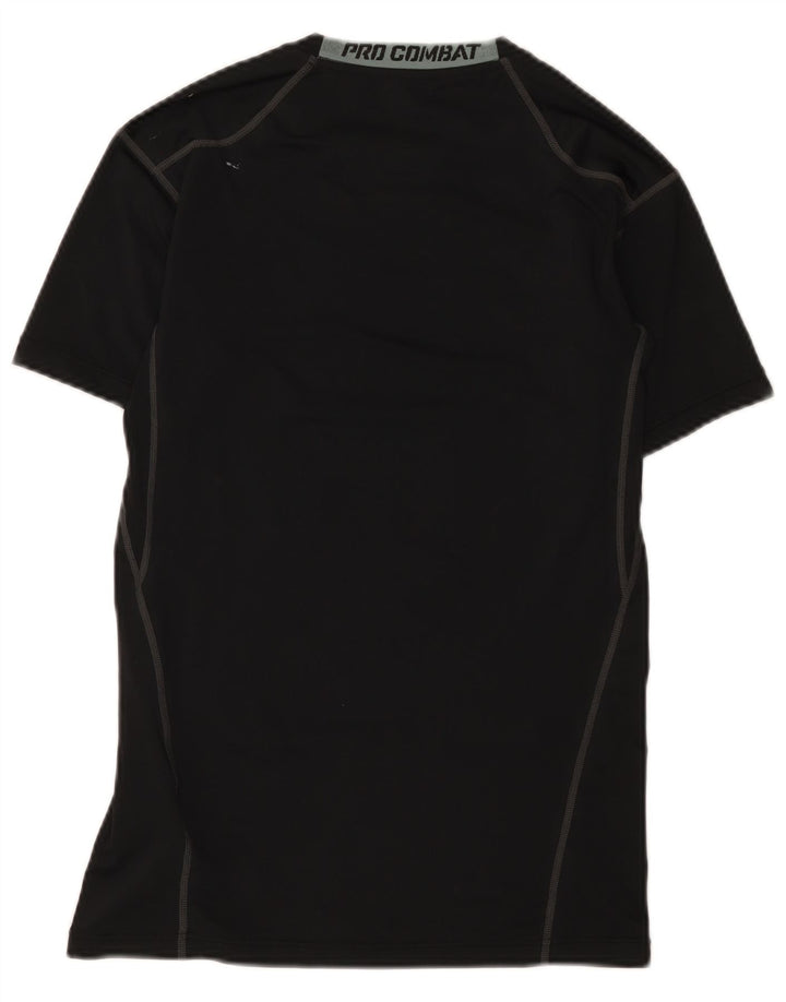 Nike Womens Dri Fit Graphic T-Shirt Top UK 16 Large Black Polyester
