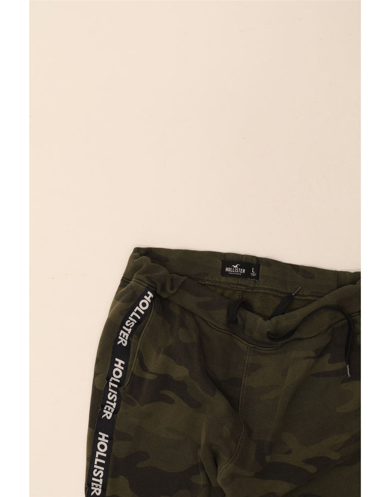 HOLLISTER Womens Tracksuit Trousers Joggers UK 16 Large Khaki Camouflage Vintage Hollister and Second-Hand Hollister from Messina Hembry 