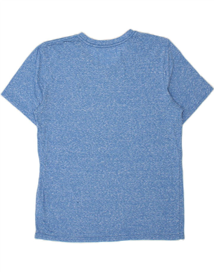 HURLEY Mens T-Shirt Top Large Blue Flecked Polyester Vintage Hurley and Second-Hand Hurley from Messina Hembry 