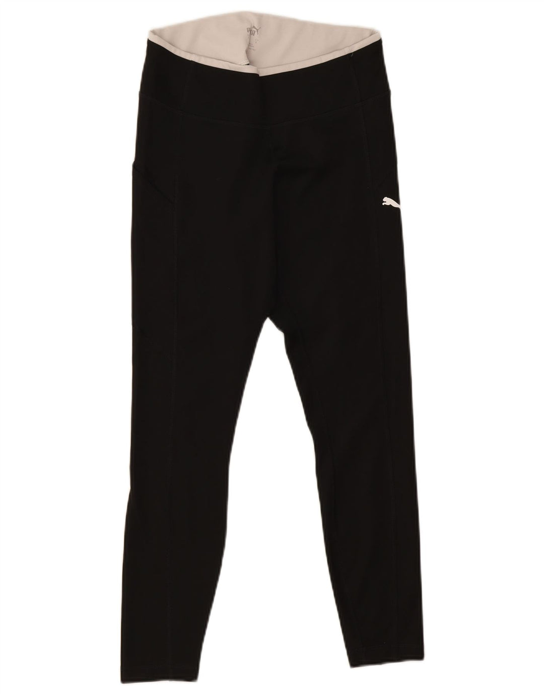 Puma Womens Crop Leggings UK 8 Small  Black Polyester